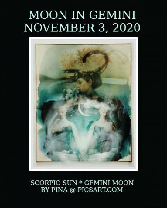 Daily Horoscope: Moon in Gemini, November 3, 2020