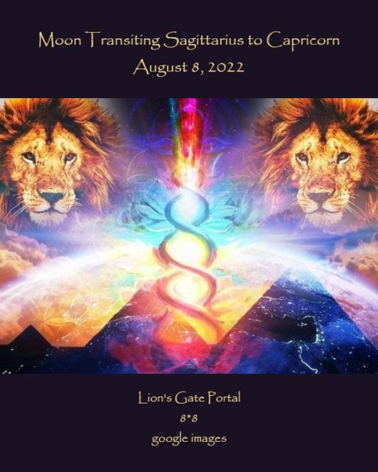 Daily Horoscope: Moon Transiting Sagittarius to Capricorn, August 8, 2022