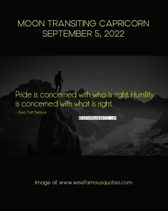 Daily Horoscope: Moon Transiting Capricorn, September 5, 2022