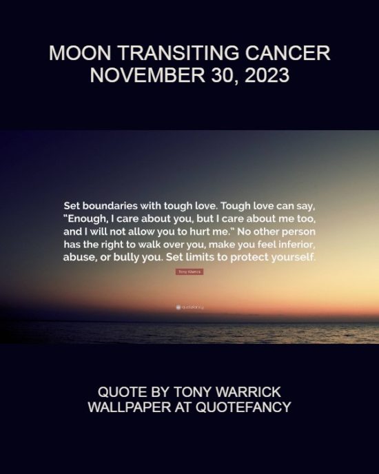Daily Horoscope: Moon Transiting Cancer, November 30, 2023